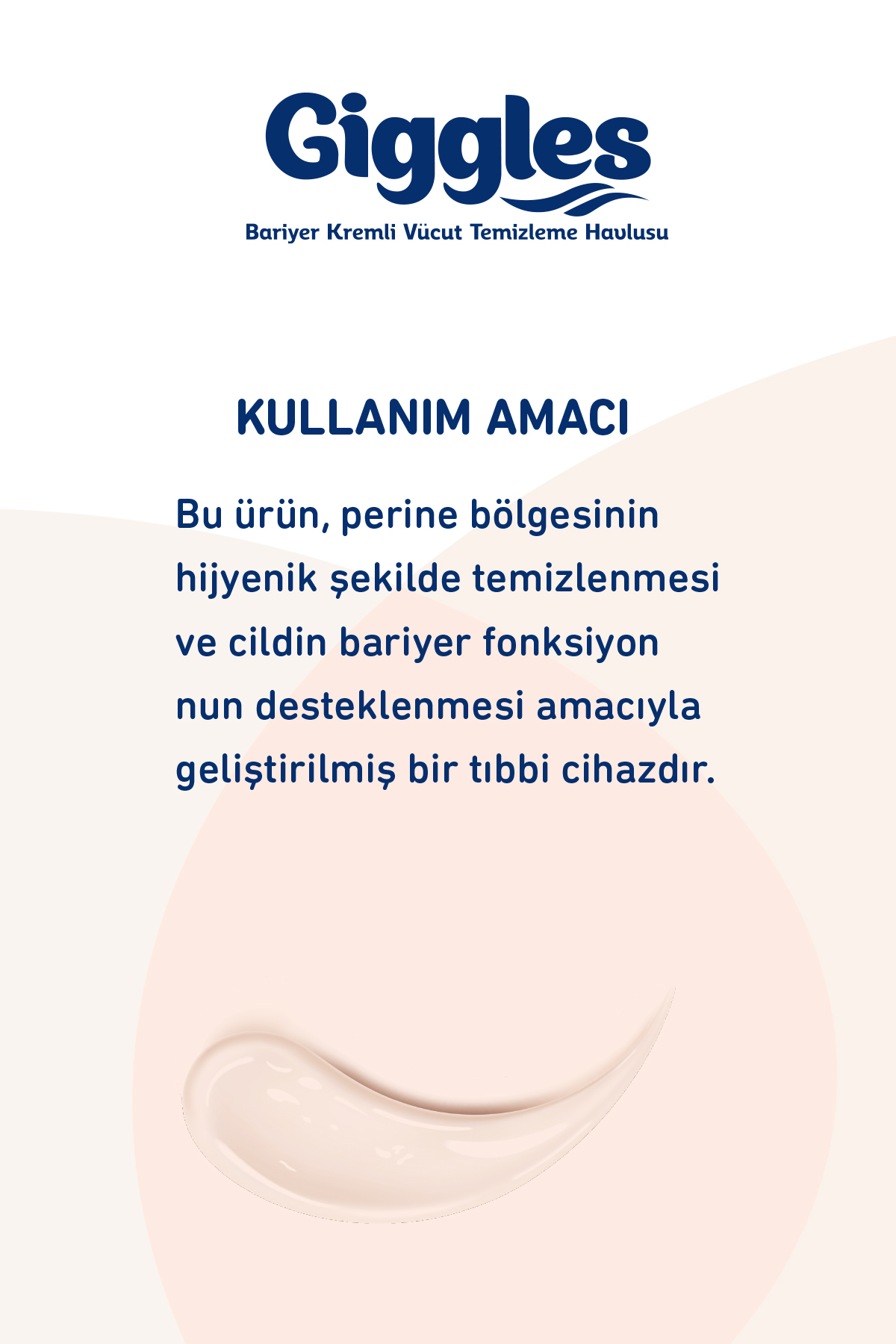 Giggles Bariyer Kremli Perine ve Vücut Temizleme ve Bakım Havlusu (3x50 Adet)